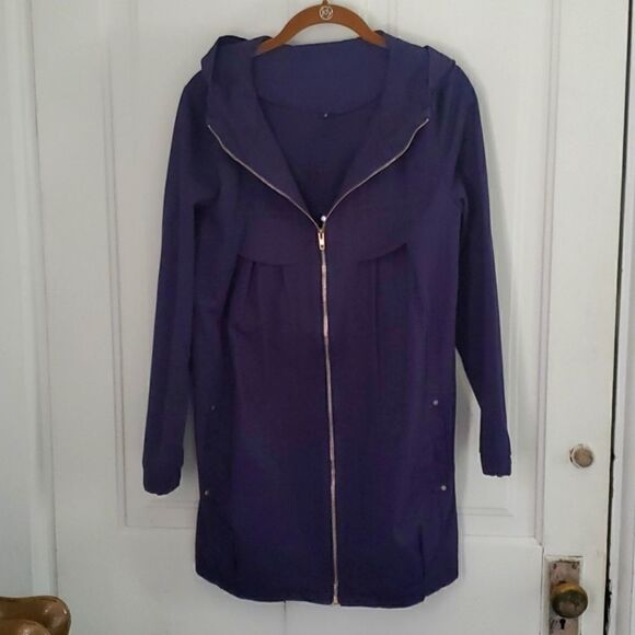 Navy Hooded Jacket  - Picture 1 of 7